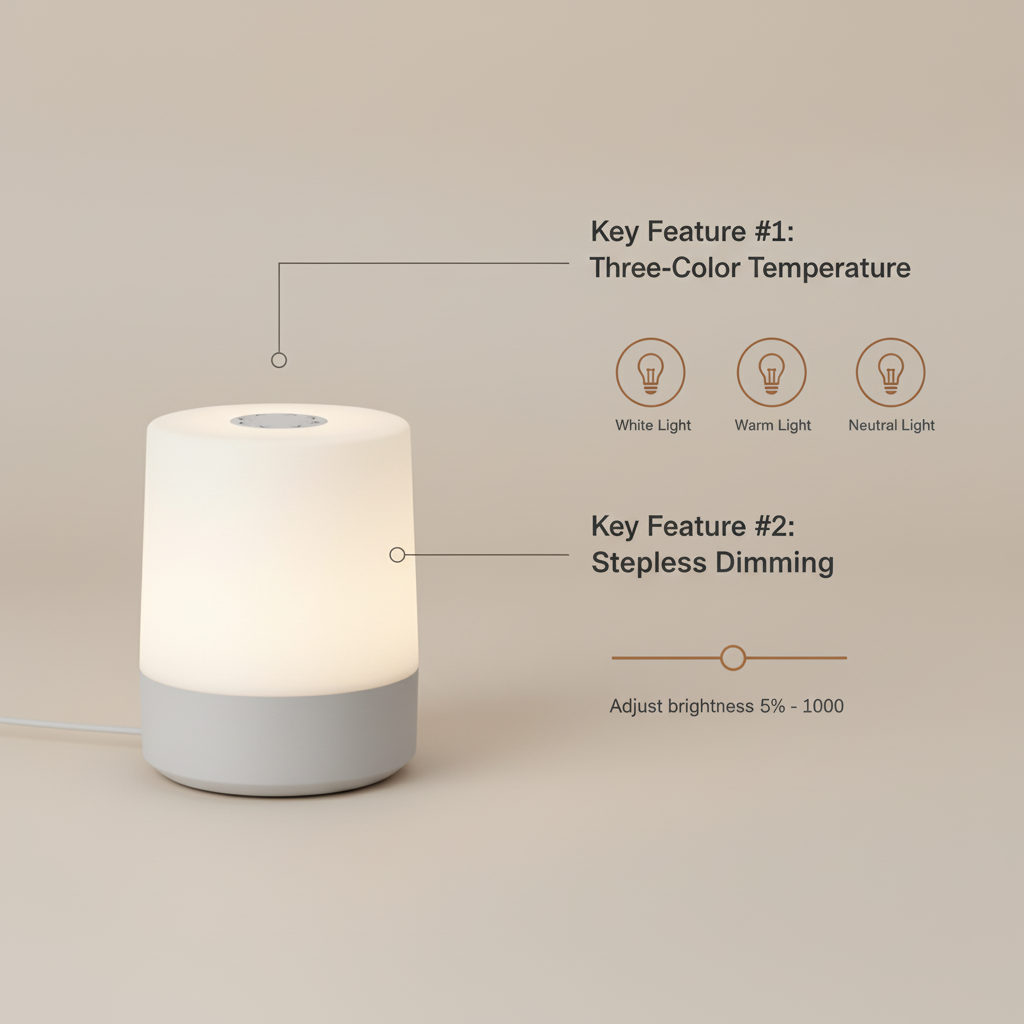 GlowMate: Touch Bedside Lamp
