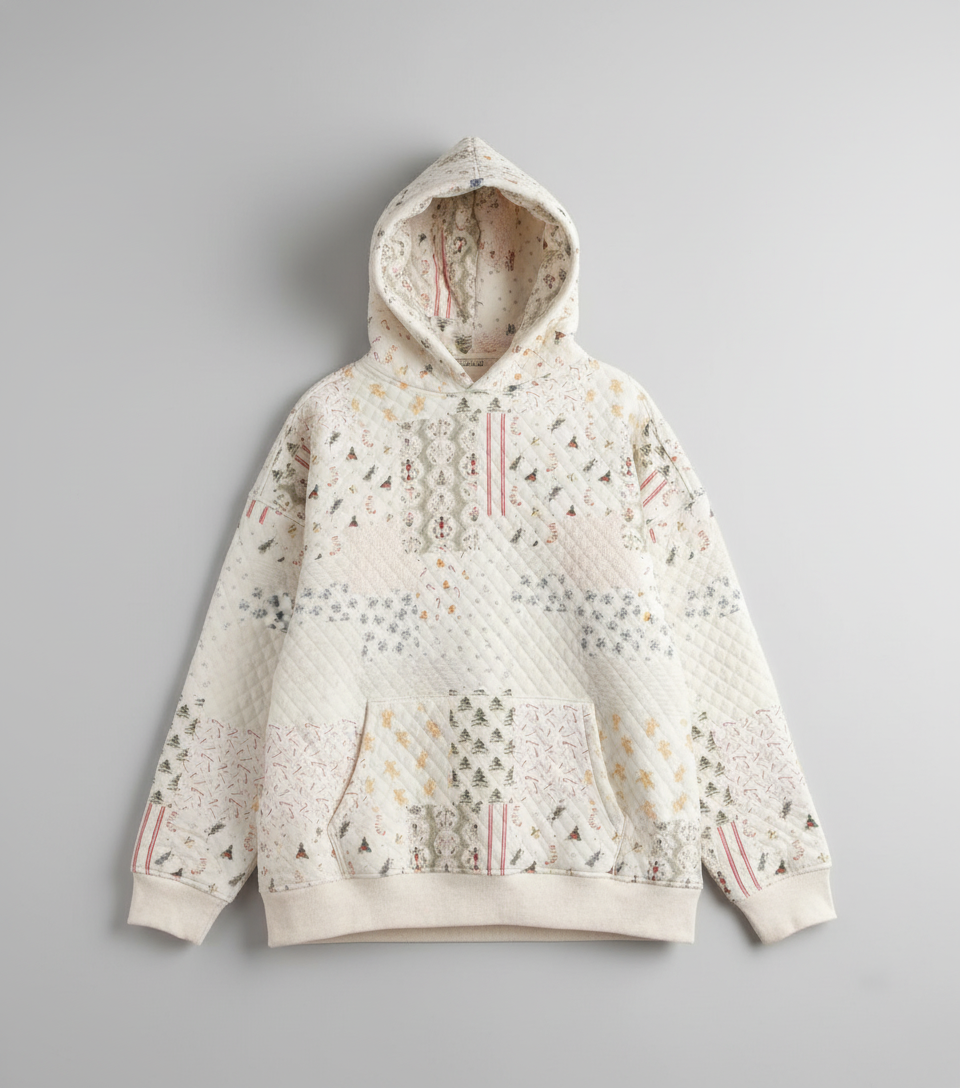 Quilted Top Hoodie