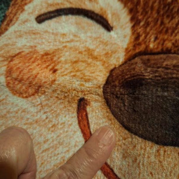 Fluffy Christmas Deer: Holiday Mat