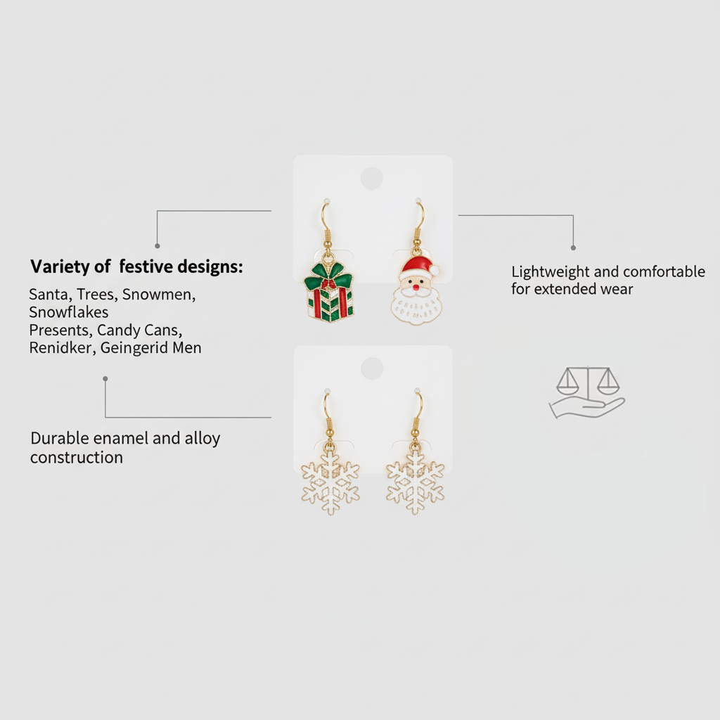 MerryMix: Christmas Earring Set