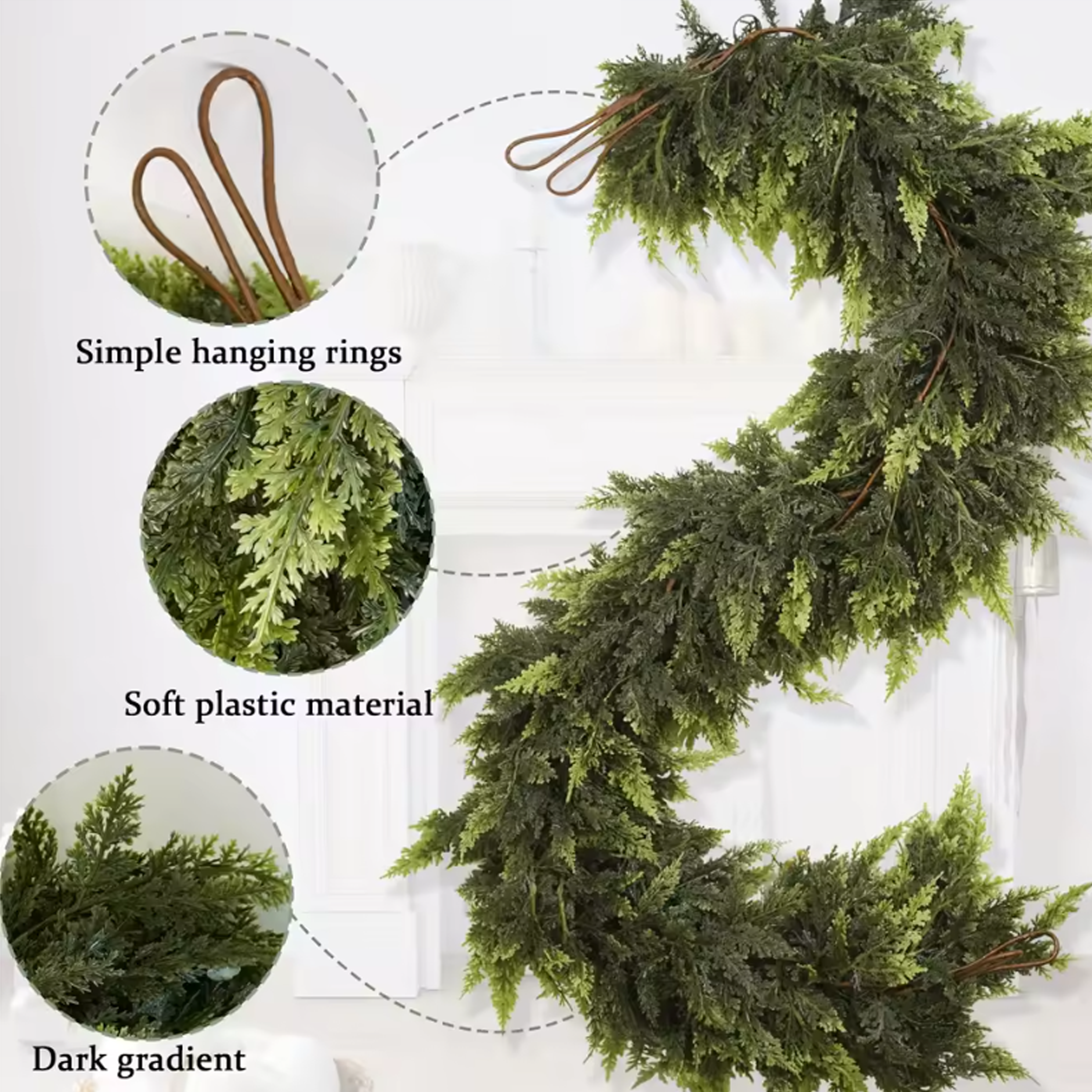 EverLush: Real-Touch Cedar Garland