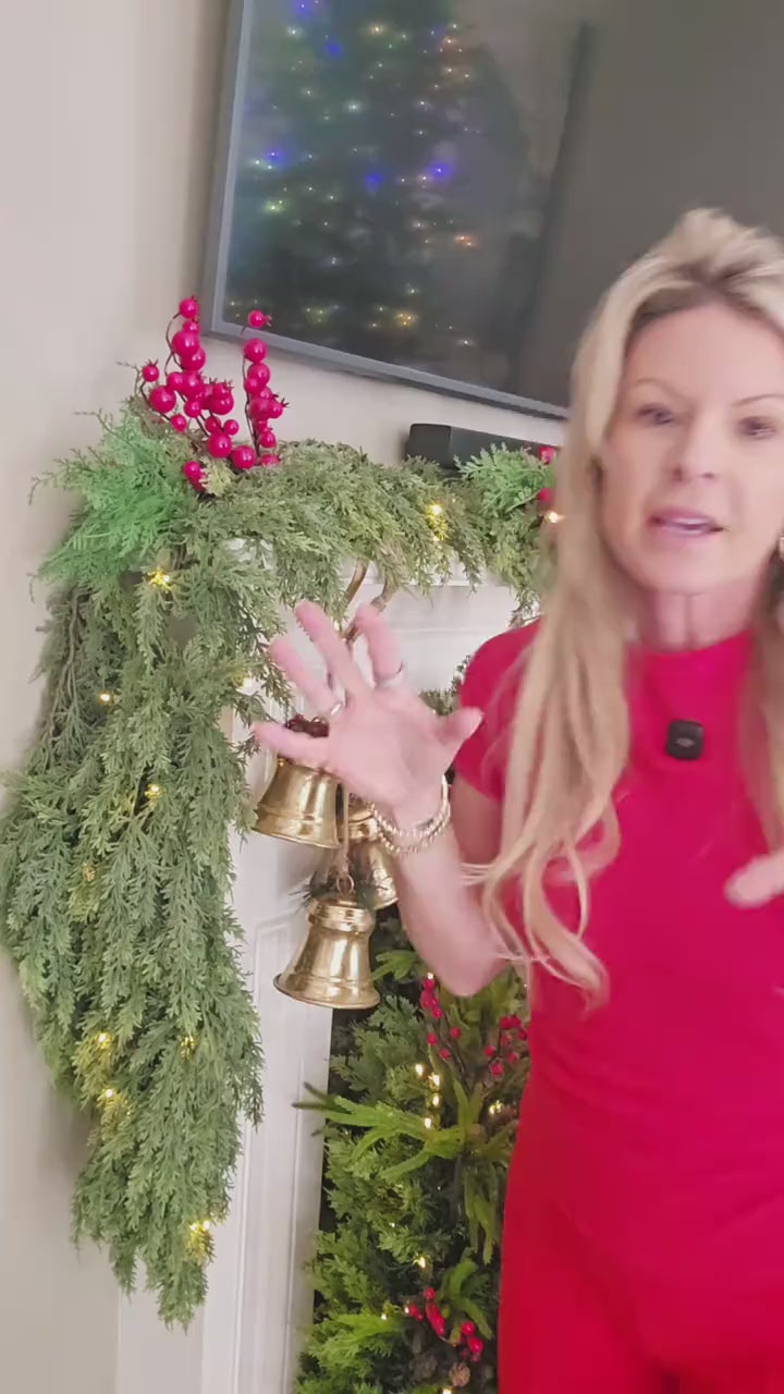 Pre-Lit Real-Touch Cedar Garland